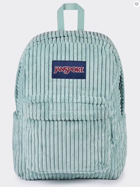 Jansport Handbags - JanSport SuperBreak Plus FX Surreal
Corduroy Backpack Faded Sage Green